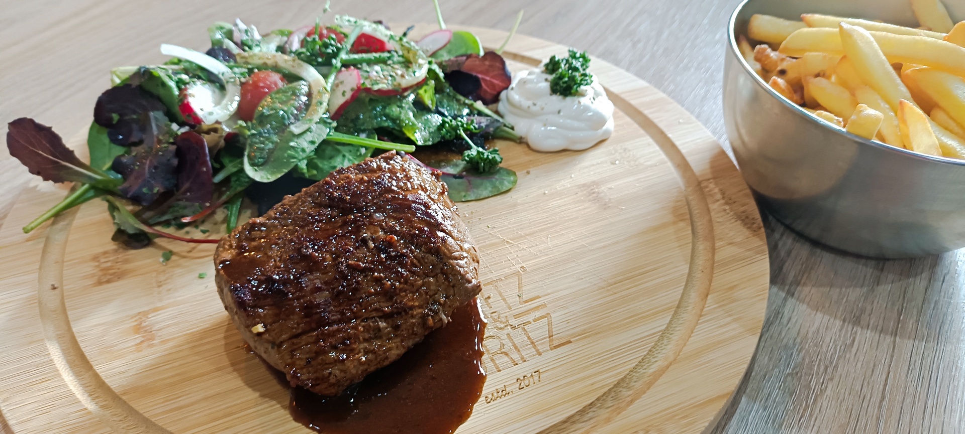 Steak salade frites