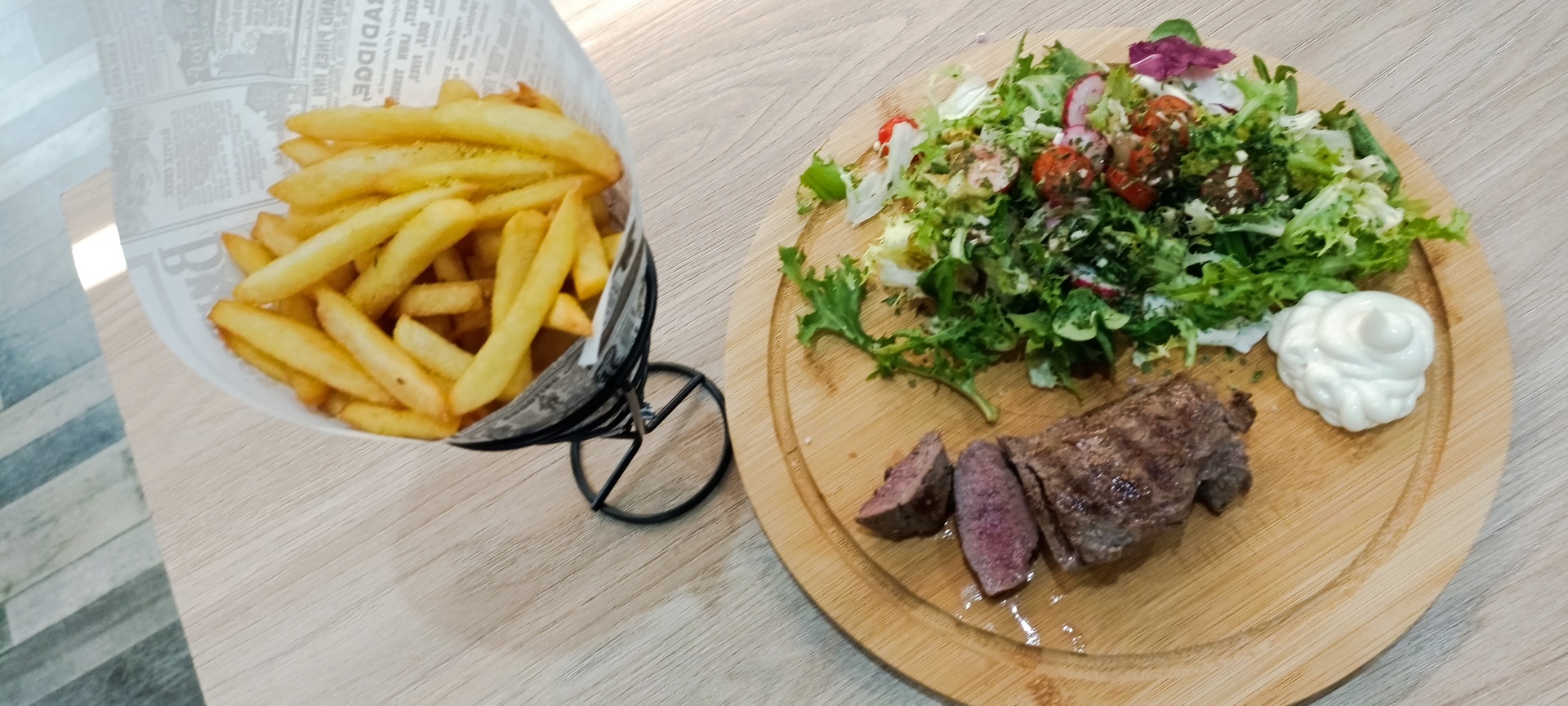 Steak salade frites
